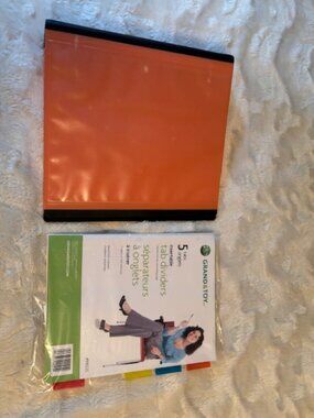 School Office Supplies Staples Orange Better Binder Grand & Toy Tab Dividers